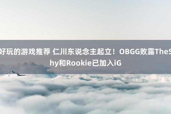 好玩的游戏推荐 仁川东说念主起立！OBGG败露TheShy和Rookie已加入iG