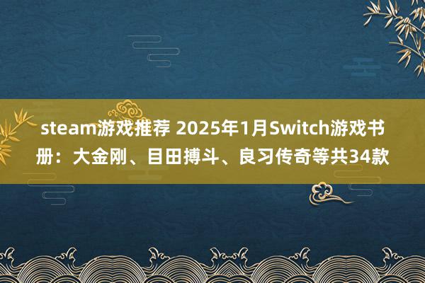 steam游戏推荐 2025年1月Switch游戏书册：大金刚、目田搏斗、良习传奇等共34款